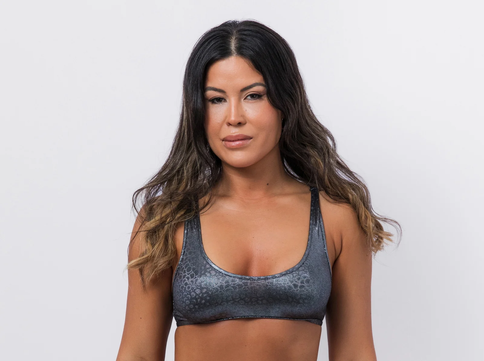 Opaline Denise Crop Bikini Top Black