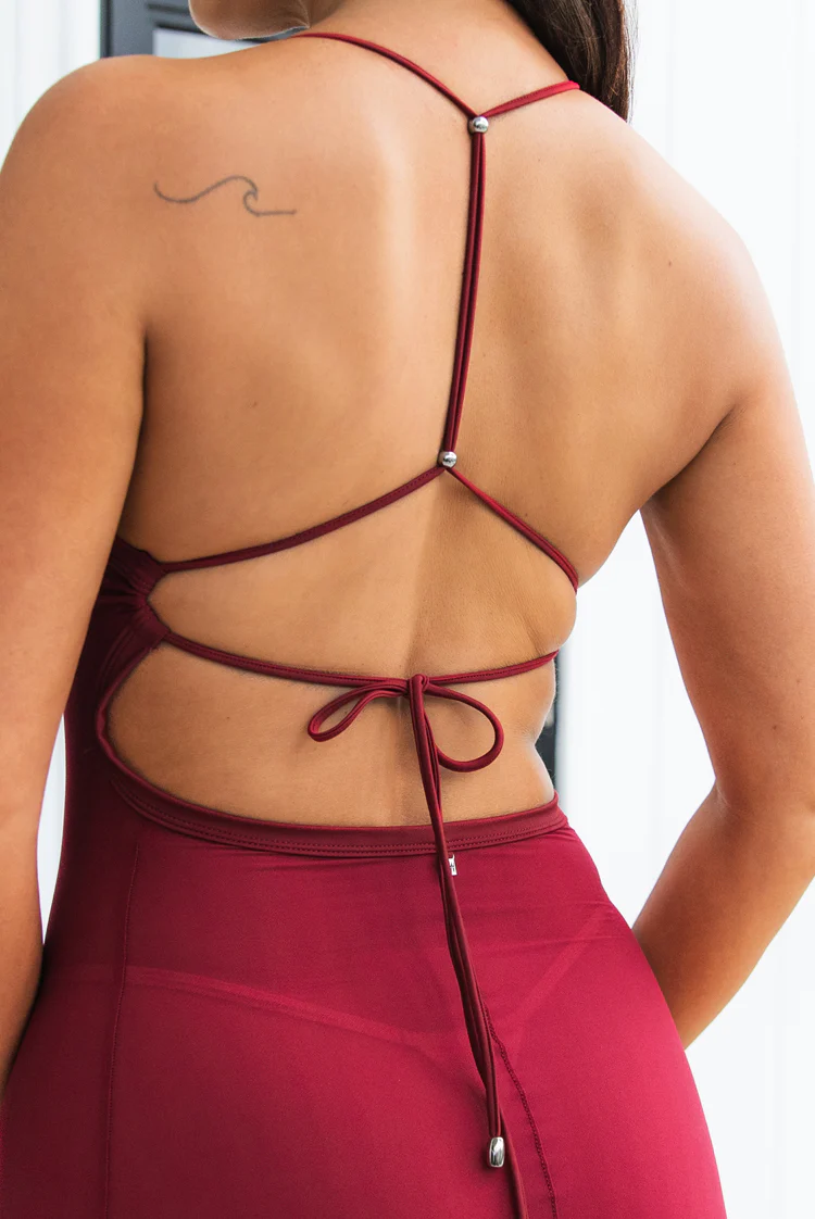 Sculpted Curves 5884 Maxi Dress Ruby - Image 9